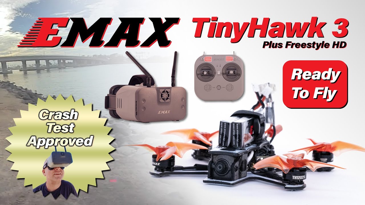 EMAX TinyHawk 3 Plus Freestyle HD - Fast, Fun, FPV in a 