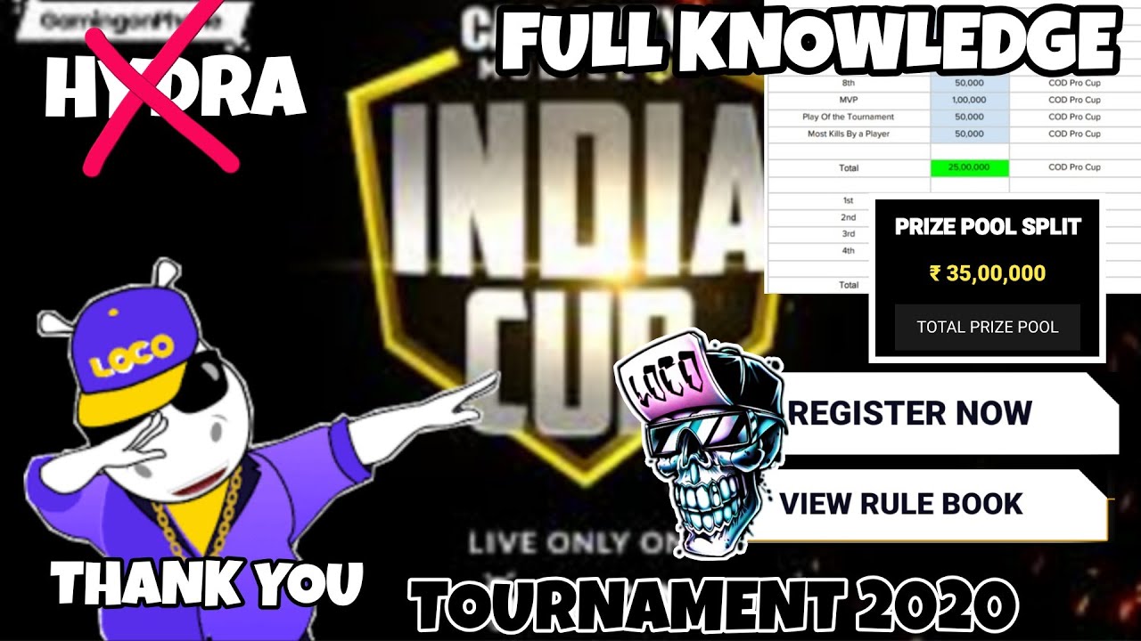 How to register in tournament in India full knowledge loco wons the challenge
