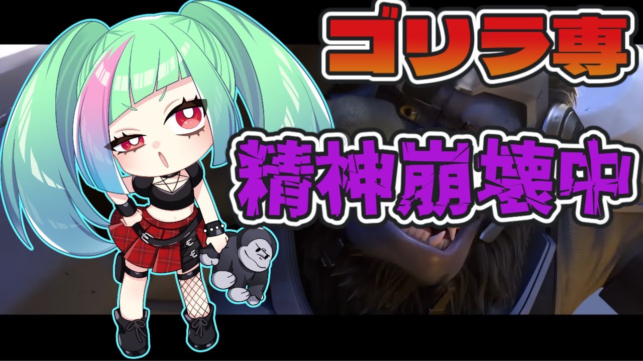 【ゴリラ専OW2】ストレス発散したいウホ！オーバーウォッチ２【ランクマッチ】
