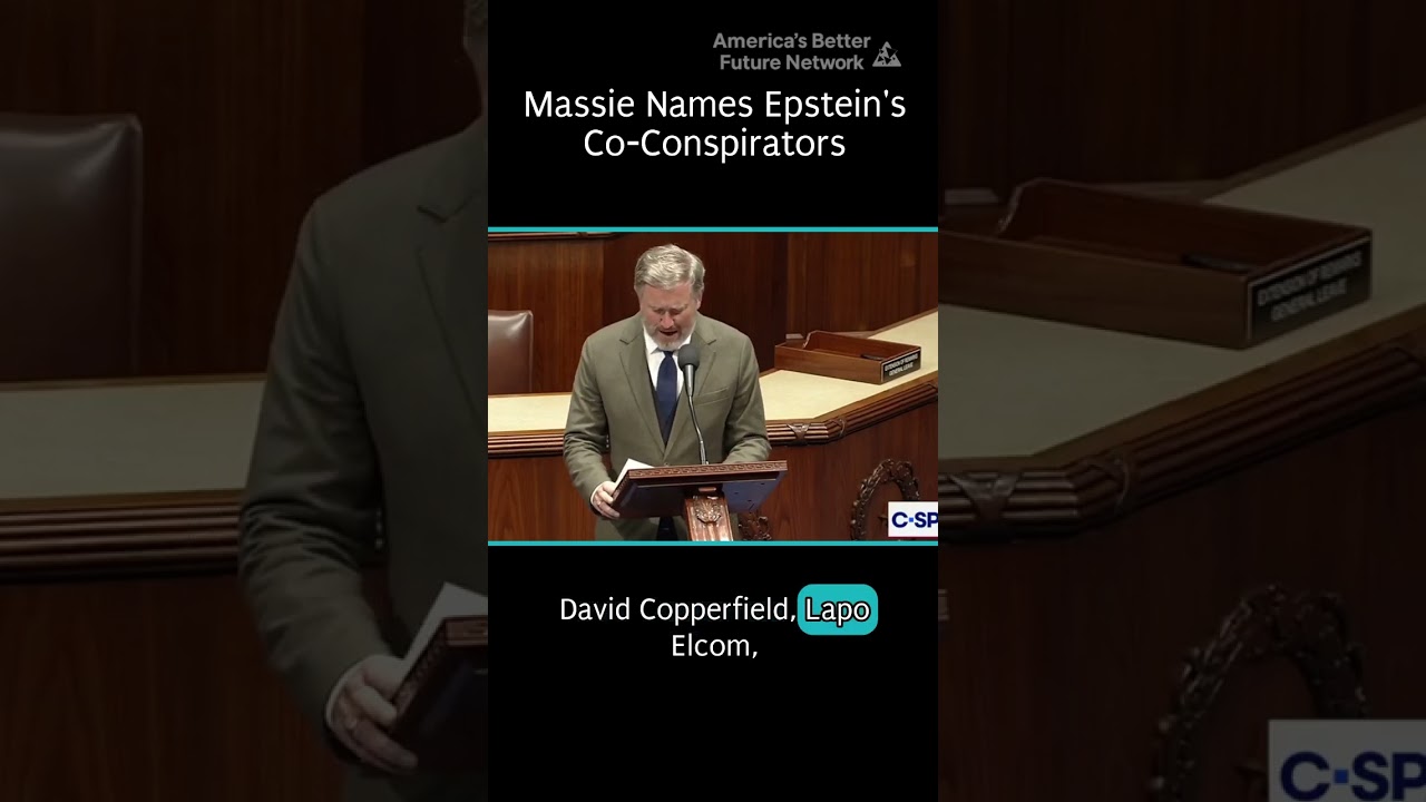 Massie NAMES Epstein Co-Conspirators on the House Floor