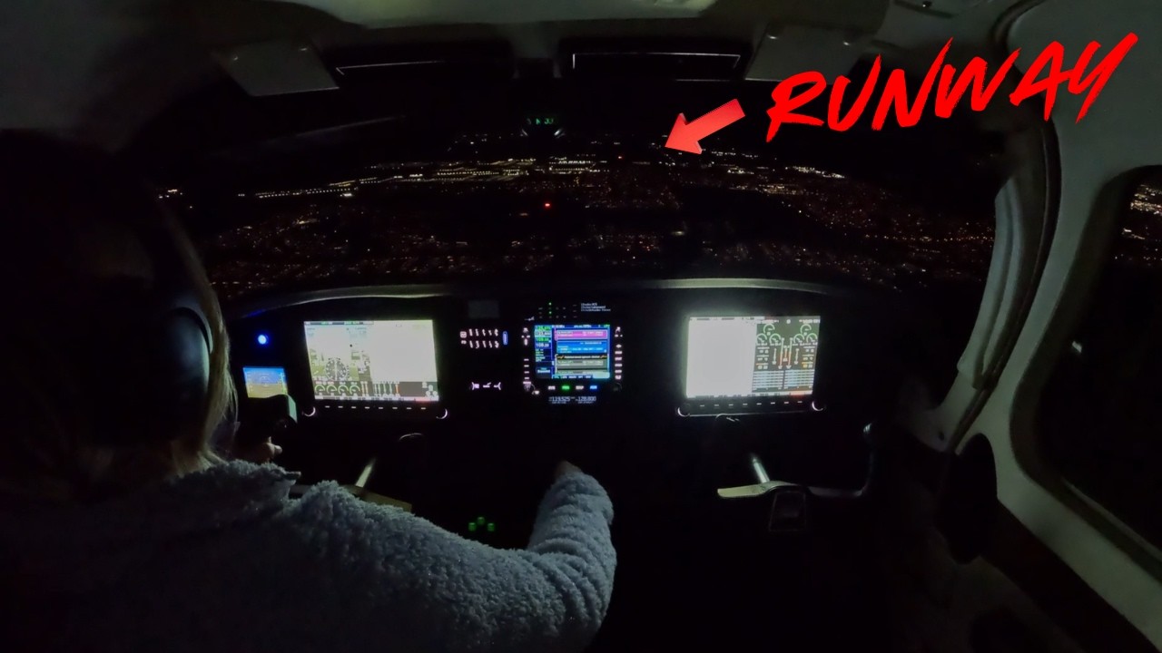 TURN UP THE RUNWAY LIGHTS! Flying at night...