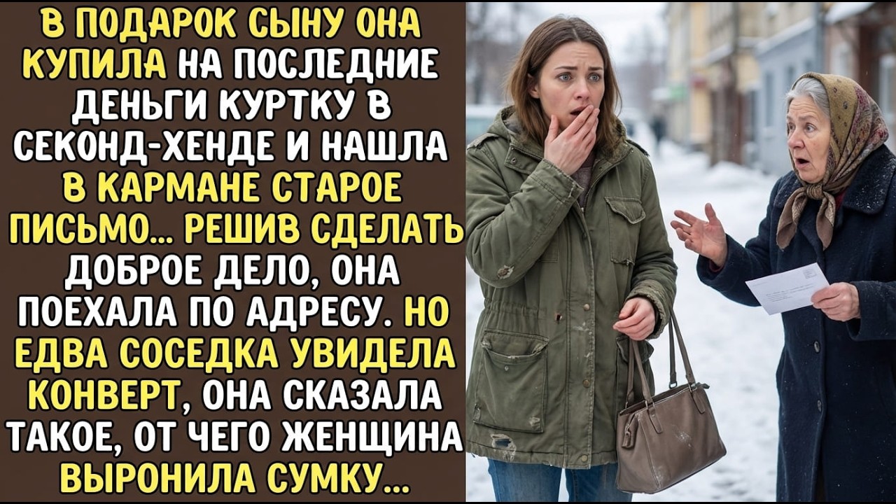 МАТЬ-одиночка нашла ПИСЬМО в старой куртке, а когда пришла по адресу, замерла от слов соседки...