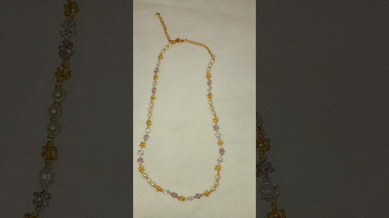 Handmade beaded necklace 🌼 #available #dmnow #ordernow #affordableprice