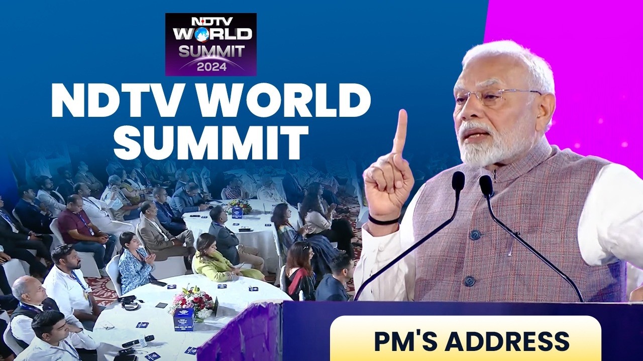 PM Modi addresses NDTV World Summit
