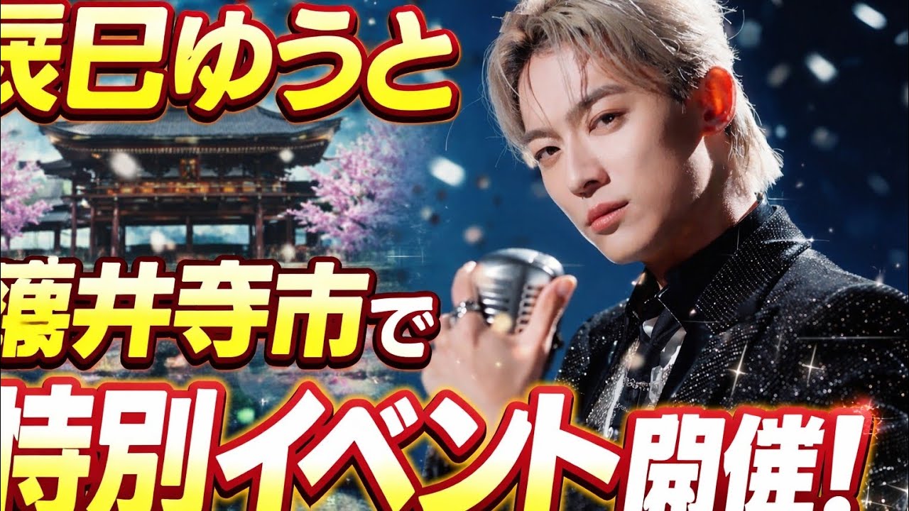 【速報】辰巳ゆうとが藤井寺市で特別イベント開催！新曲「ロンリー・ジェネレーション」発売記念ミニコンサート｜道明寺天満宮能楽殿で感動の一日