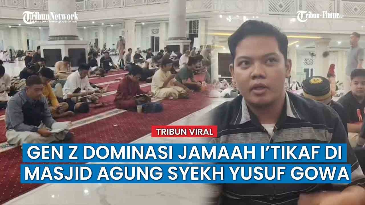 Ribuan Jamaah I’tikaf di Masjid Agung Syekh Yusuf Gowa pada Malam ke-23 Ramadan