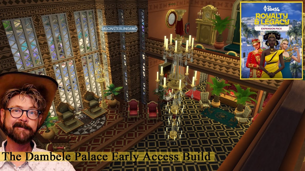 The Sims 4: Королевская семья и наследие. Быстрое строительство дворца Дамбеле.