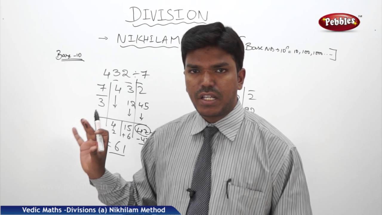 Nikhilam Method of Division | Speed Maths | Vedic Mathematics