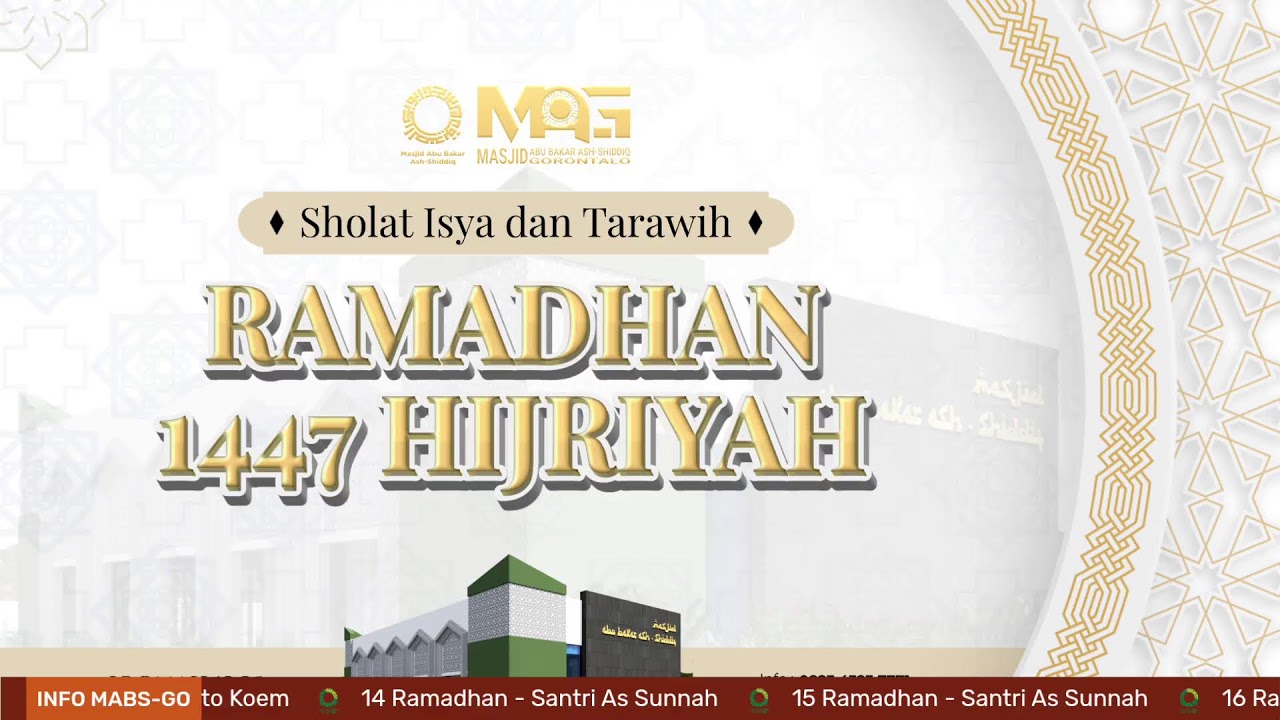 Sholat Isya & Tarawih | 28 Ramadhan 1447H | Ust. Rezki Nusi