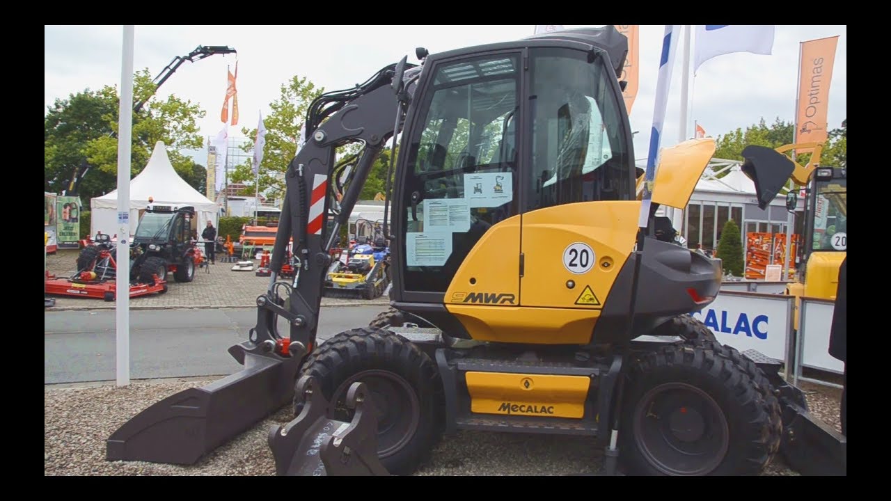 Mobilbagger 9MWR von Mecalac auf der NordBau 2017
