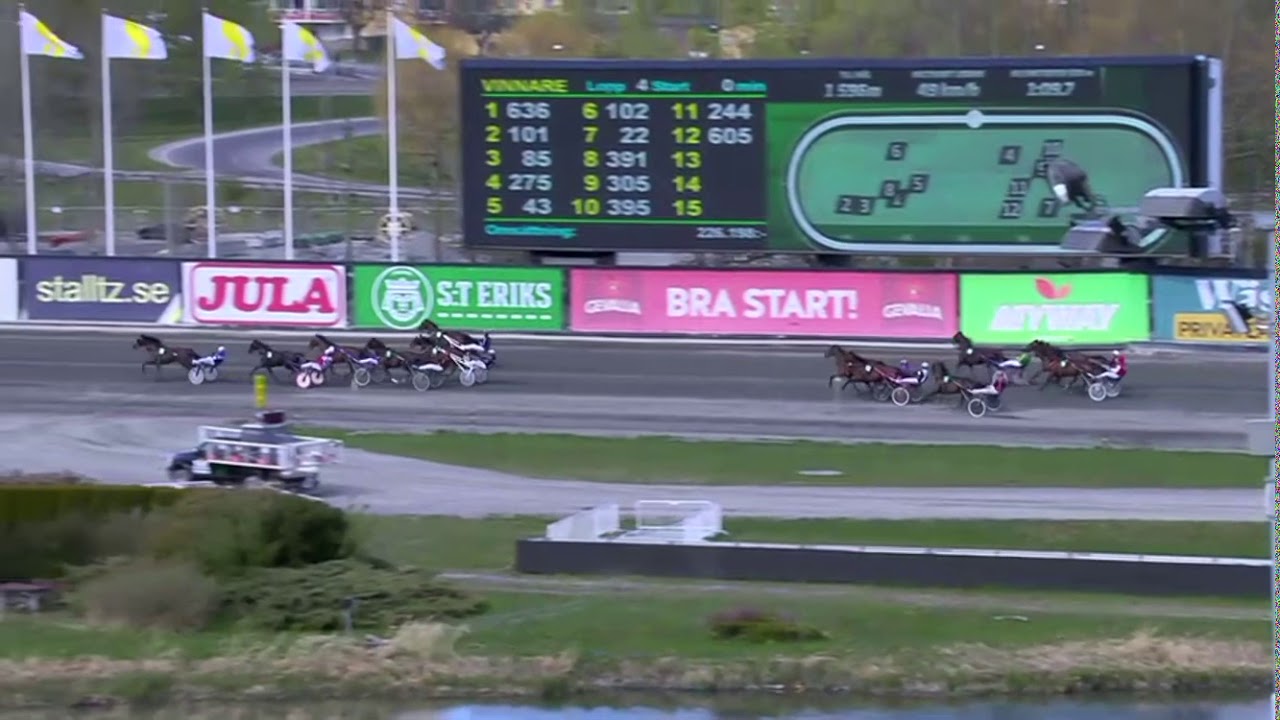 Close to an accident at Solvalla
