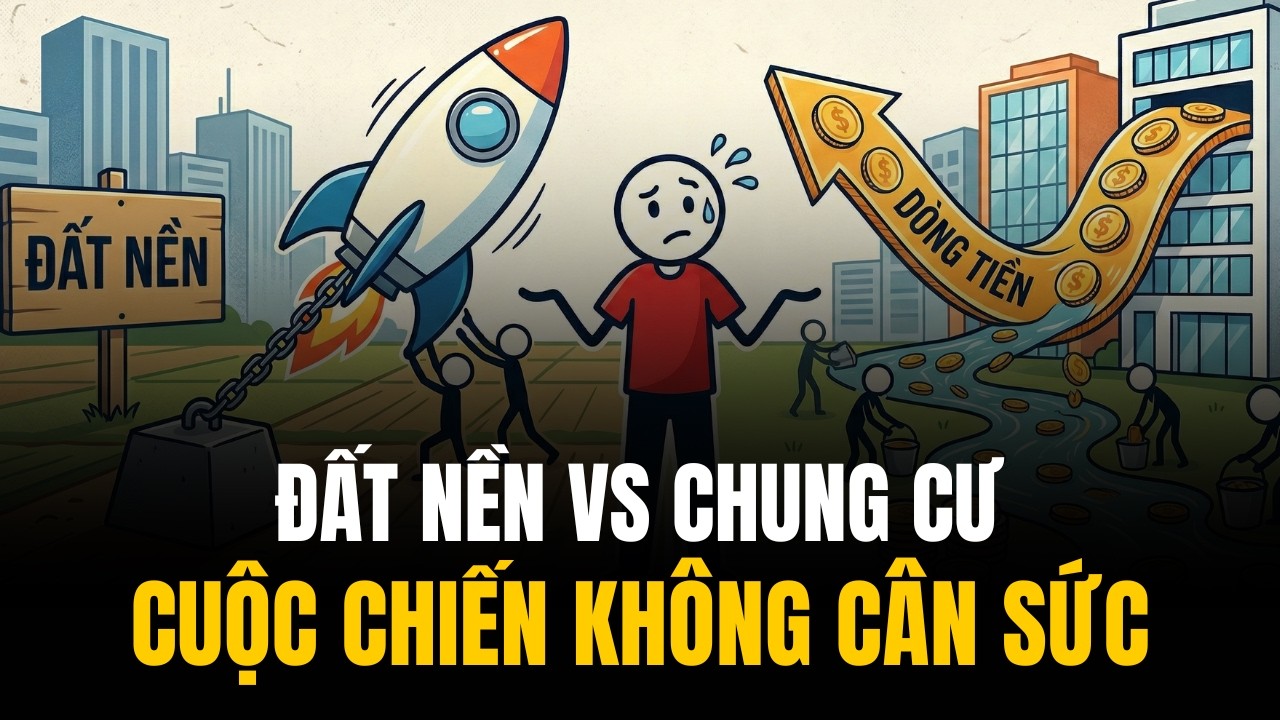 Đất Nền vs Chung Cư | Cuộc Chiến Không Cân Sức Của Dòng Tiền Và Lãi Vốn