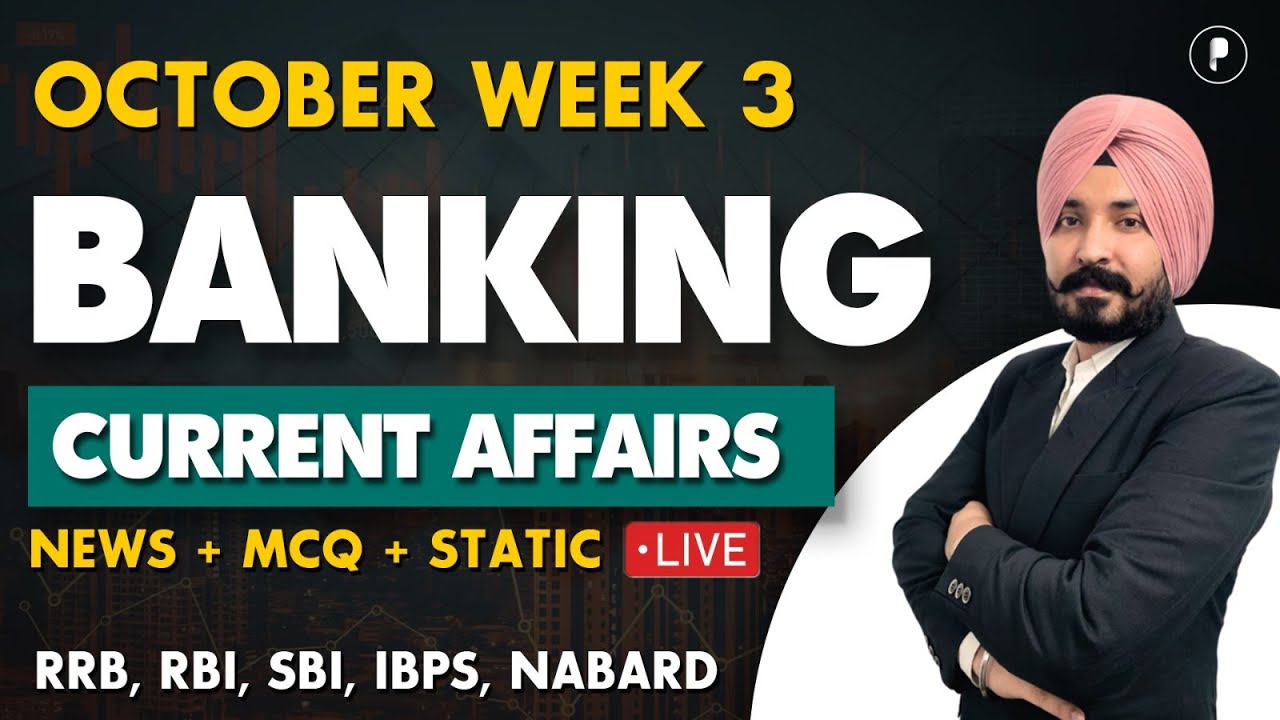 Weekly Banking Current Affairs | October 2025 Current Affairs | Week 3 | Parcham Classes