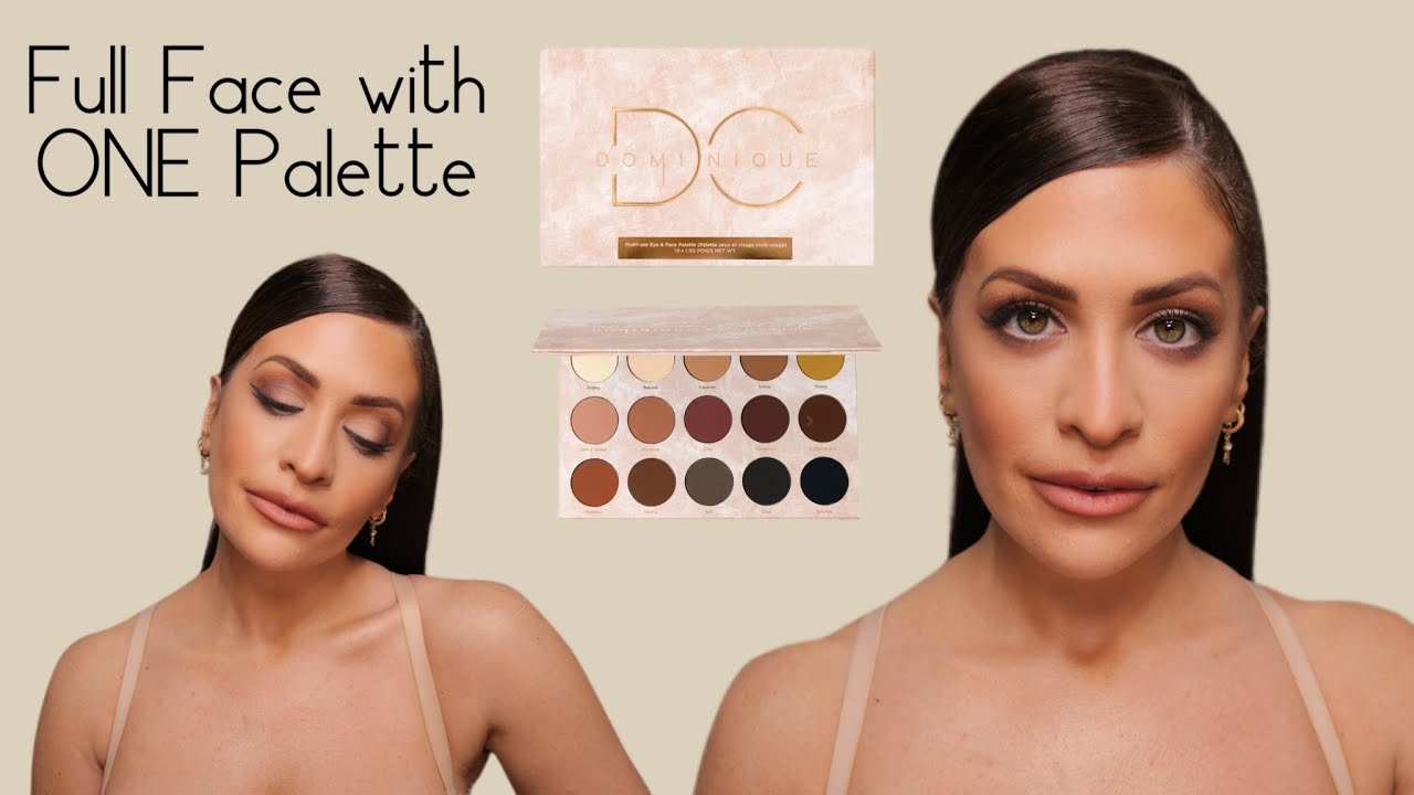 ONE PALETTE FULL FACE! OMG!! | DOMINIQUE COSMETICS| ELENA MIGLINO
