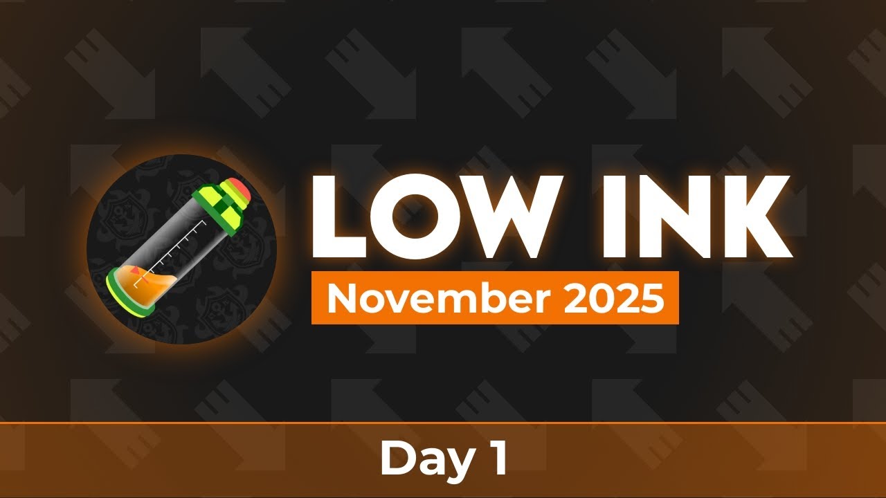 Low Ink November 2025 | Day 1