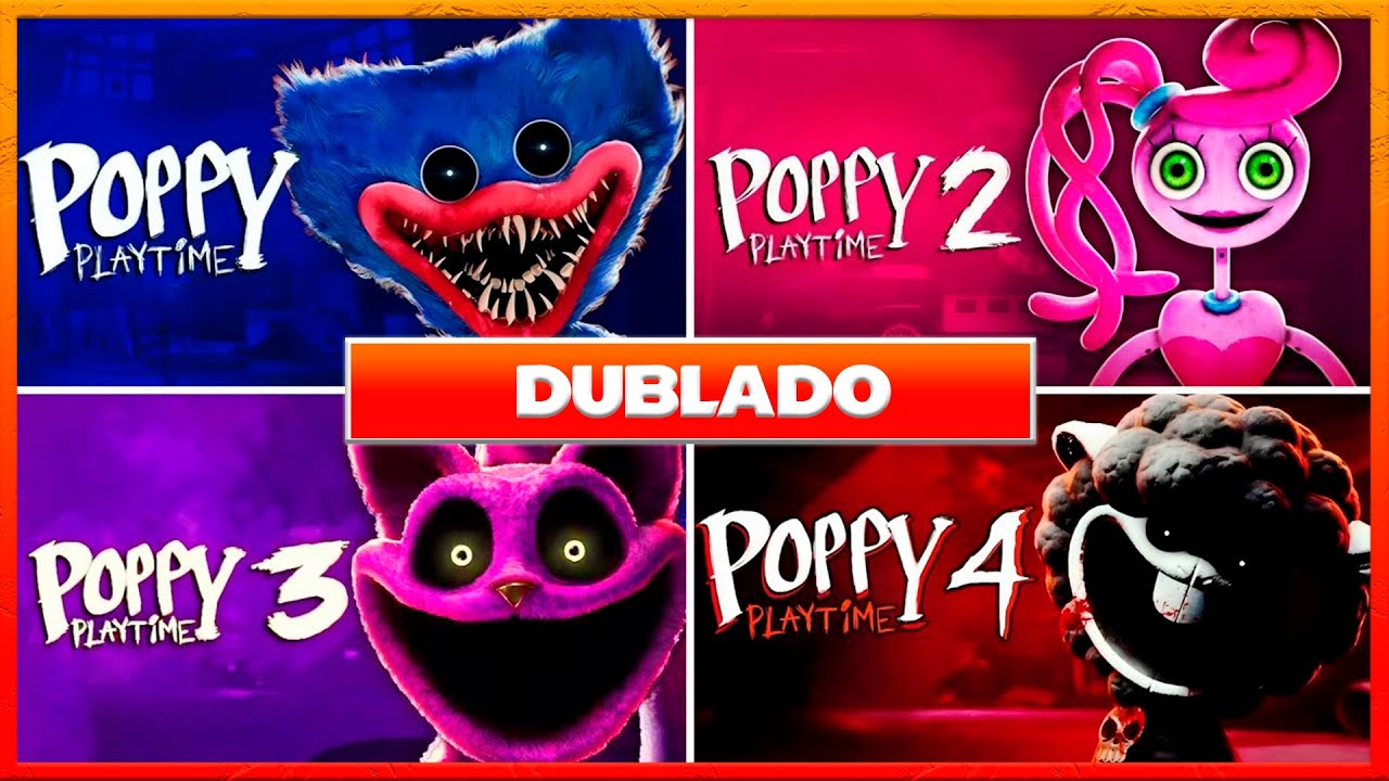 POPPY PLAYTIME : CAPÍTULOS 1,2,3 E 4 DUBLADO | completo com Gameplay sem comentários em português