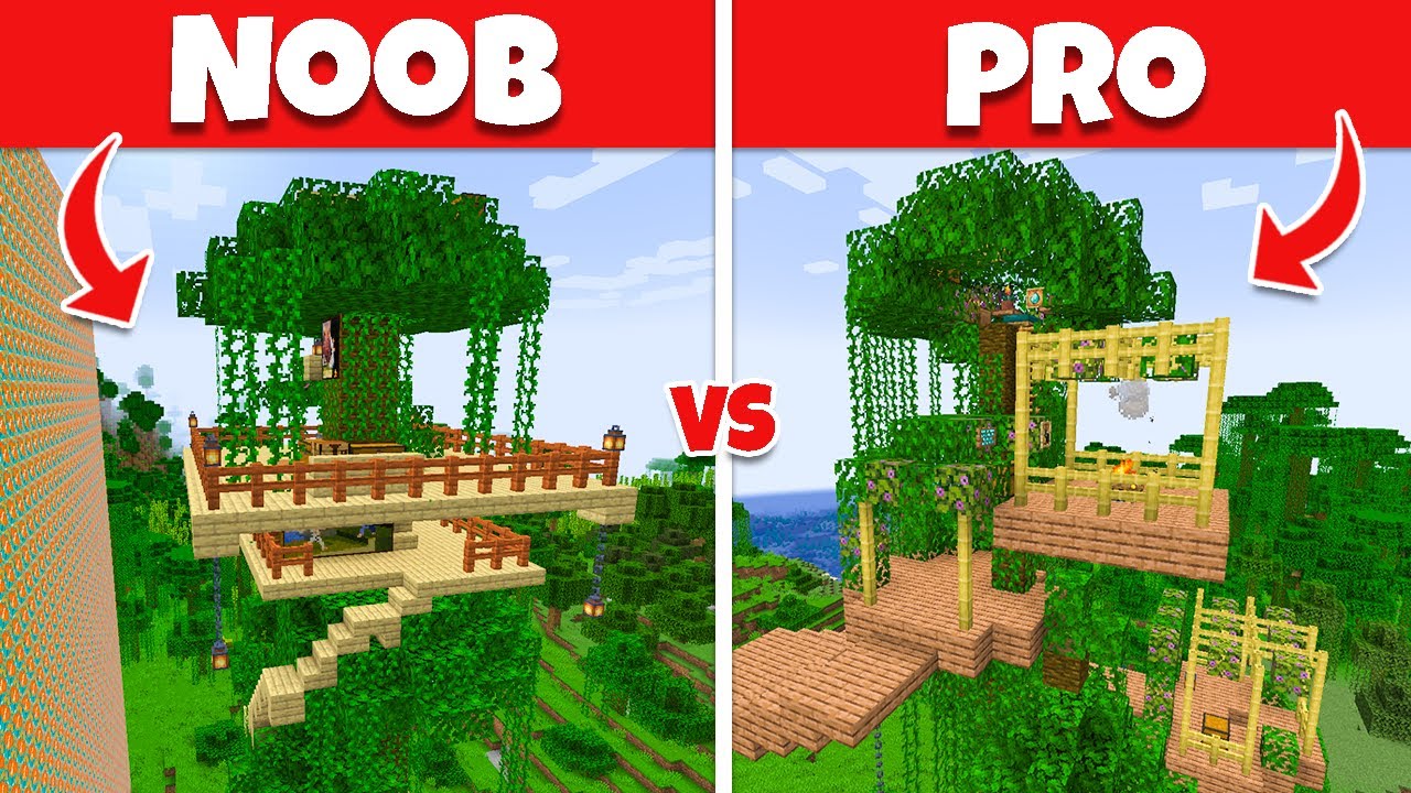 Aphmau Crew builds a TREEHOUSE | NOOB vs PRO