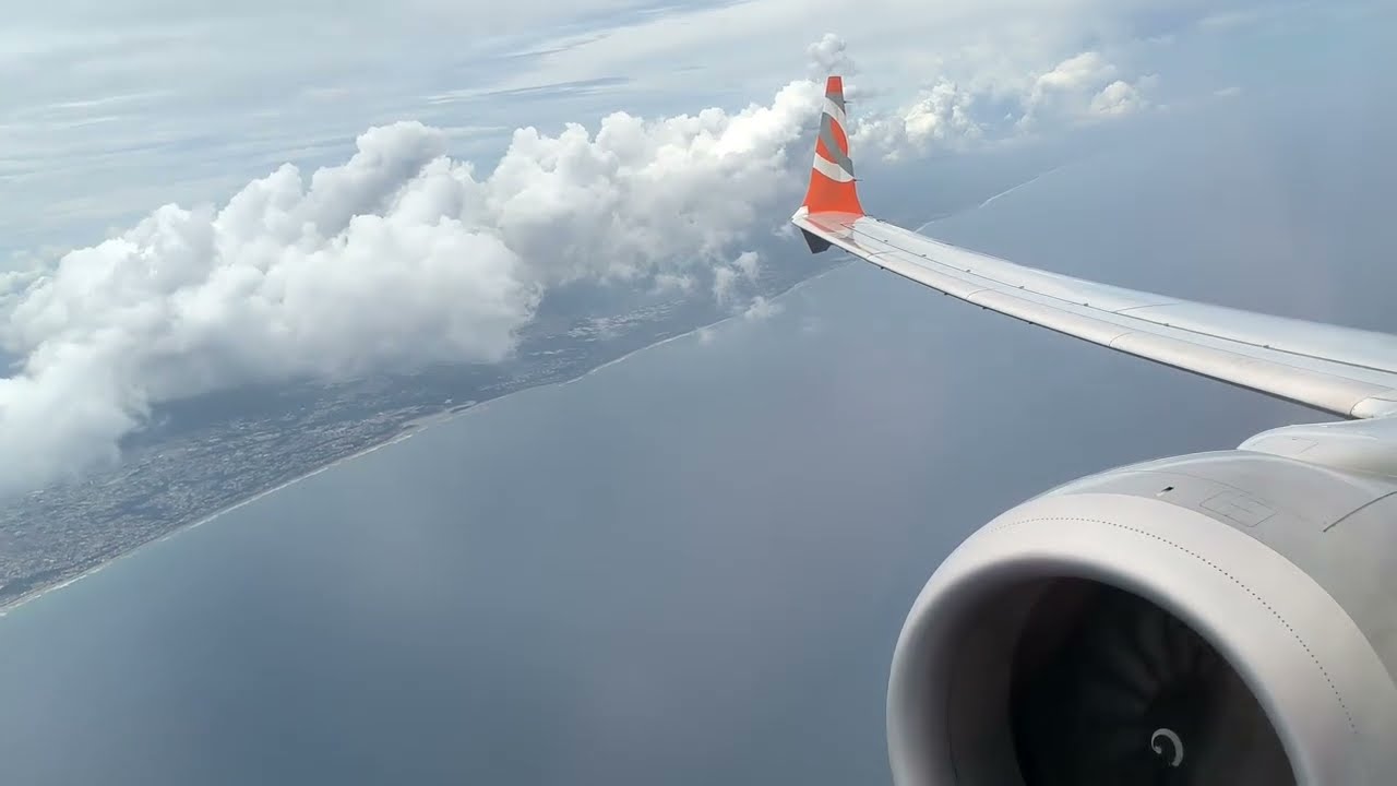 Visão do Passageiro, Voo de Salvador, Bahia para Guarulhos, São Paulo