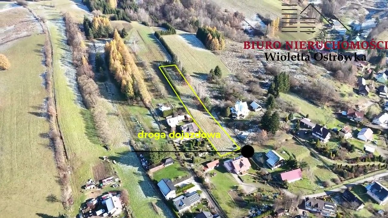 UHERCE MINERALNE - g. Olszanica - widokowa działka budowlana o pow. 24,47 ar ( 2447 m2) - wydane WZ