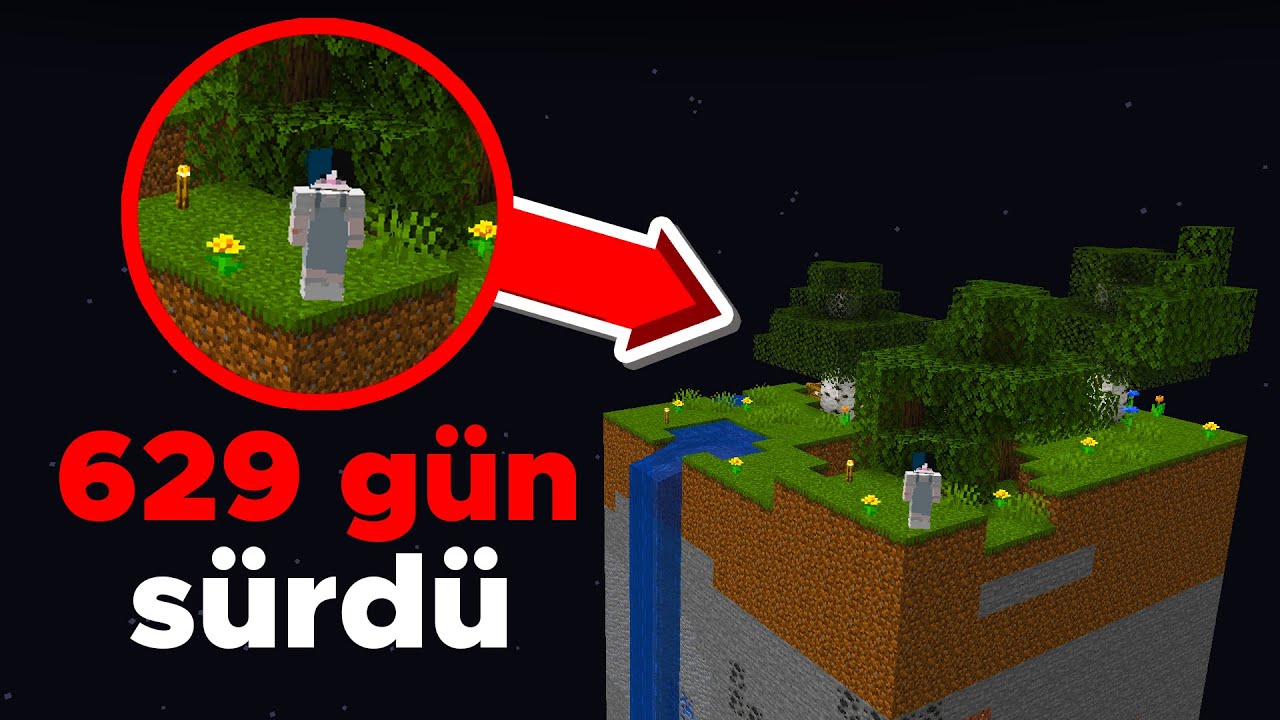 Minecraft'ta Her Gün GENİŞLEYEN DÜNYADA Hayatta Kaldım