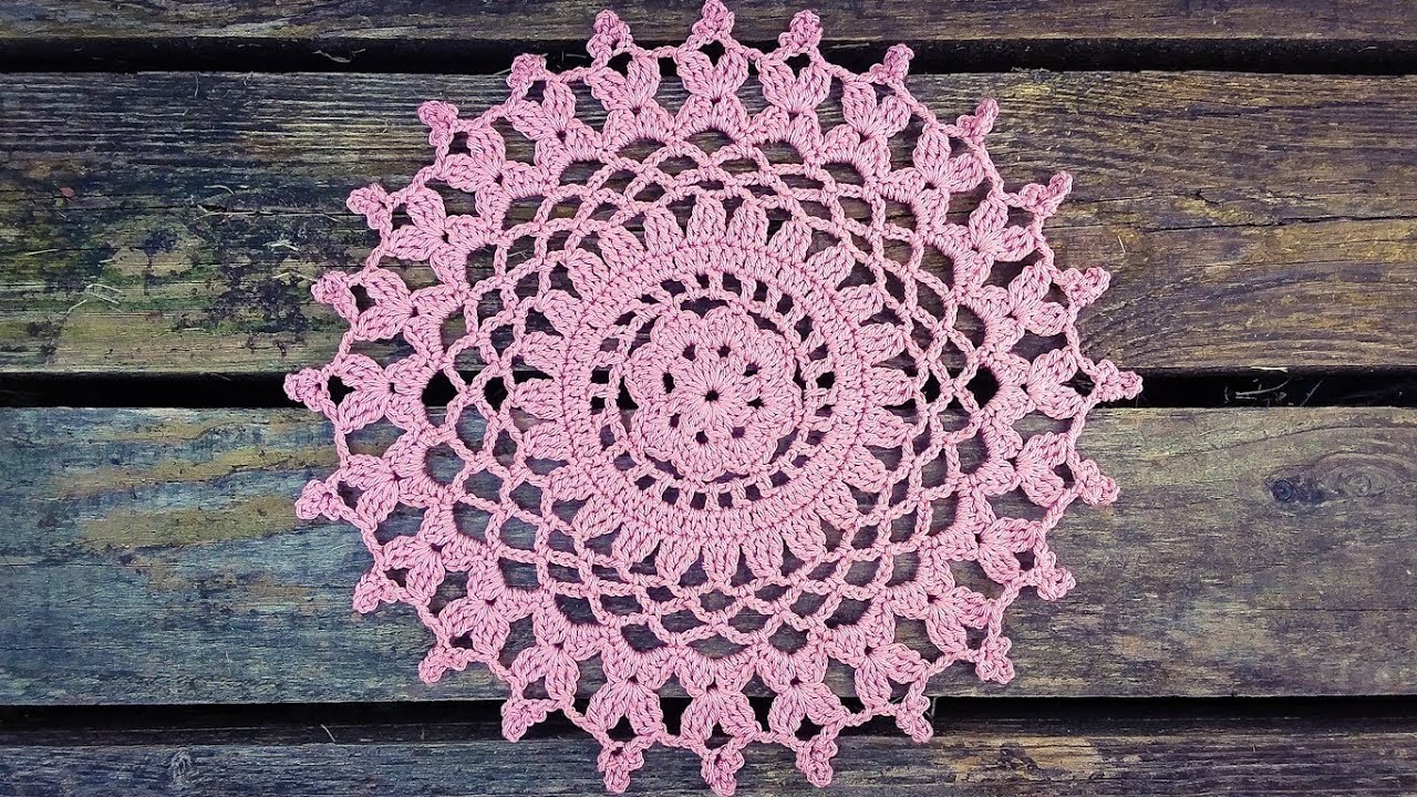 How To Crochet Floral Lace Doily