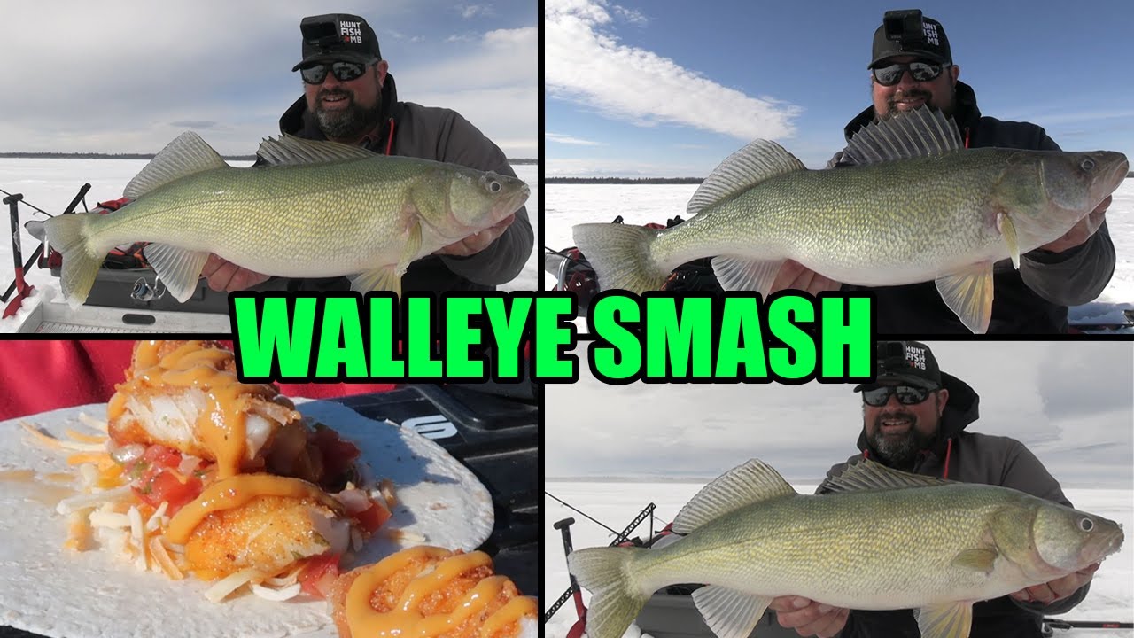 Fish TACOS and Crushing Walleye | Ice Fishing Lake Winnipeg
