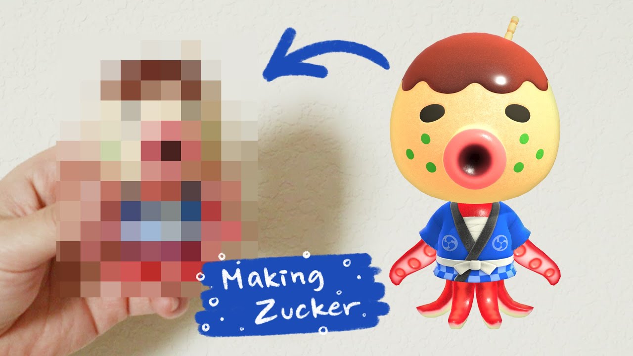 Animal Crossing: Zucker | Polymer Clay Figurine