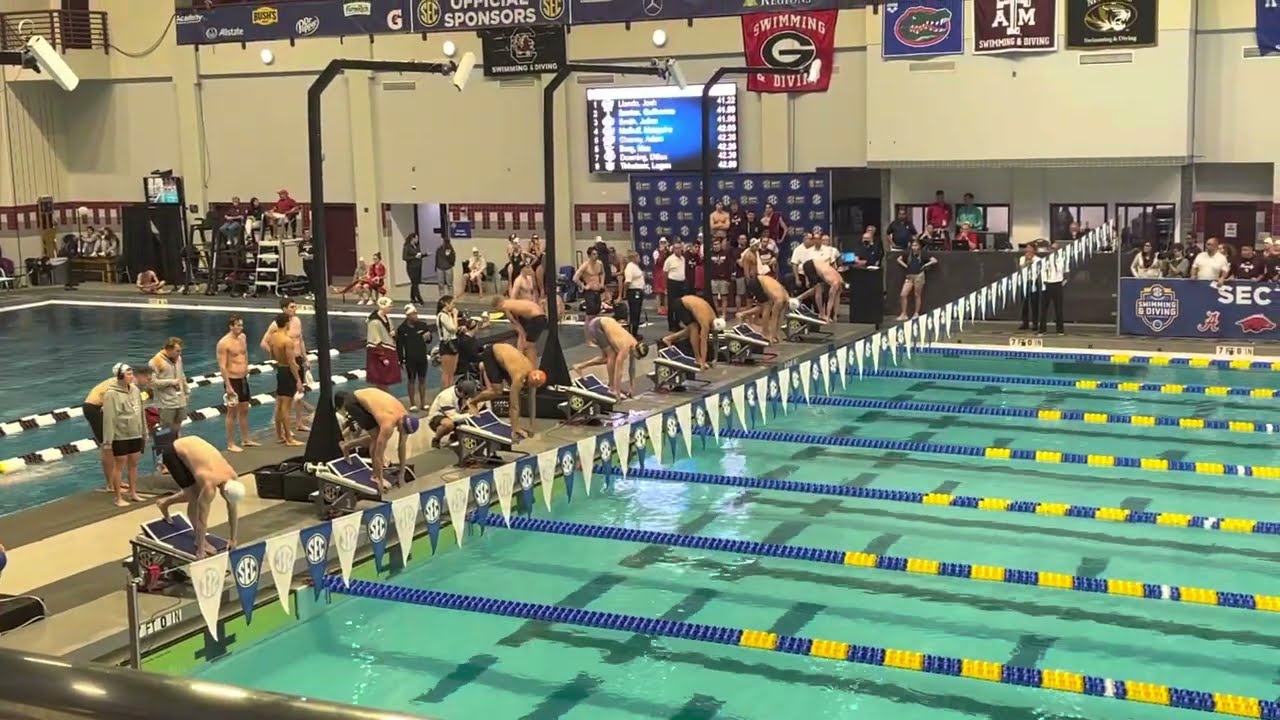 JORDAN CROOKS VS BROOKS CURRY 100 FREE 🔥 SEC Prelims