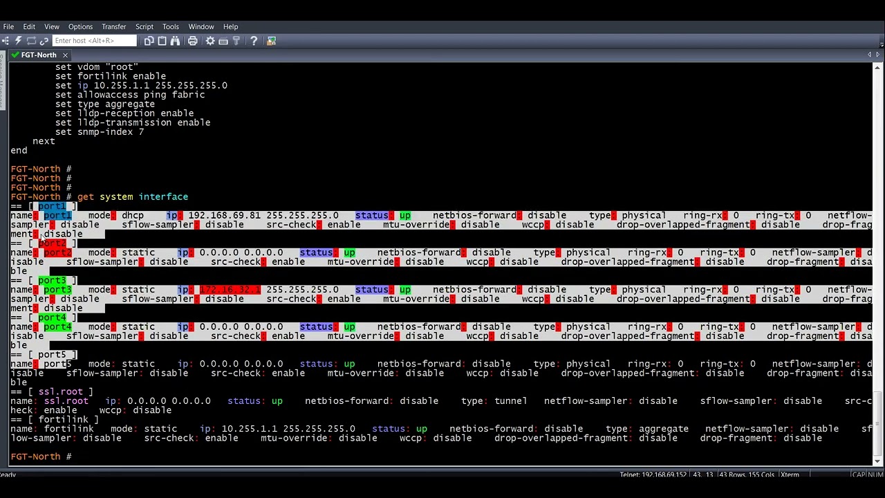How to configure fortigate via CLI.