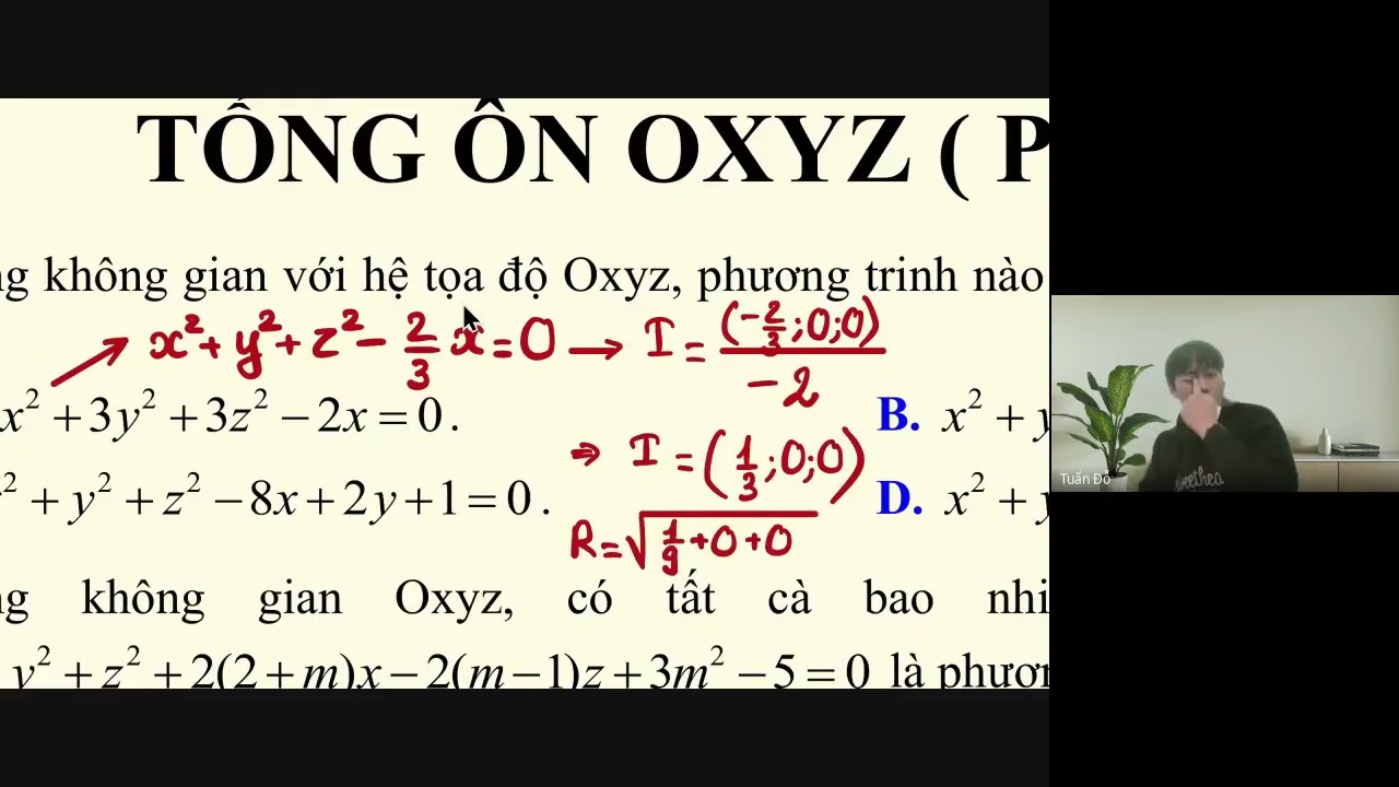 Toán 12: Tổng ôn Oxyz (B2)