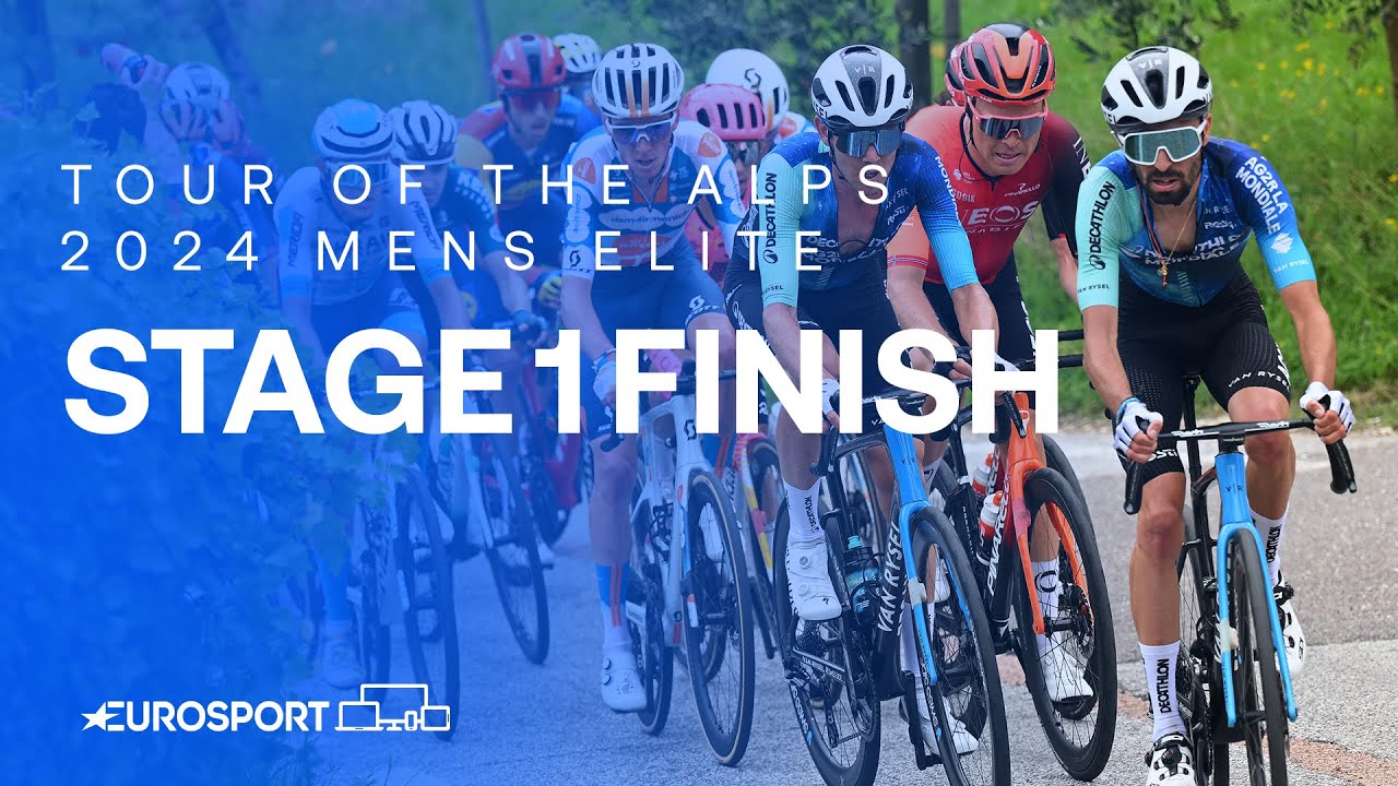 HUGE SPRINT! 😮‍💨 | Tour of the Alps Stage 1 Race Finish | Eurosport Cycling