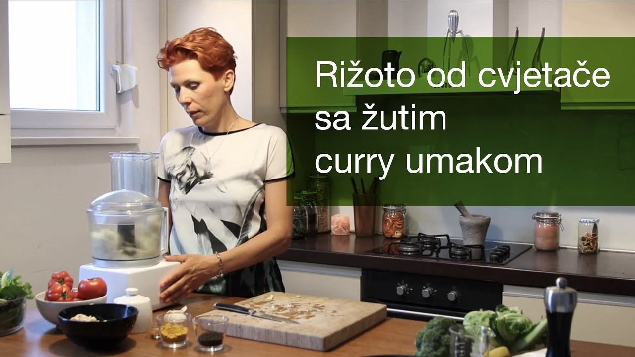 Recept za sirovi veganski ručak: rižoto od cvjetače sa žutim curry umakom