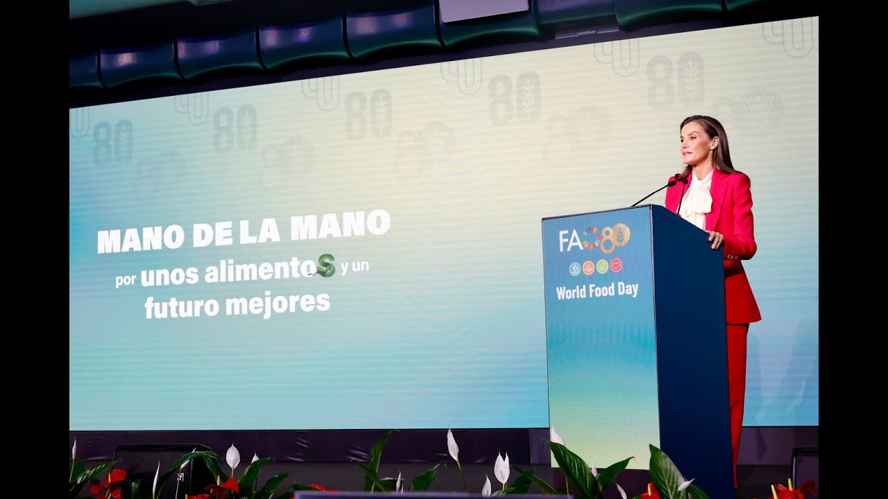 Intervención de Doña Letizia en la ceremonia del “Día Mundial de la Alimentación 2025”