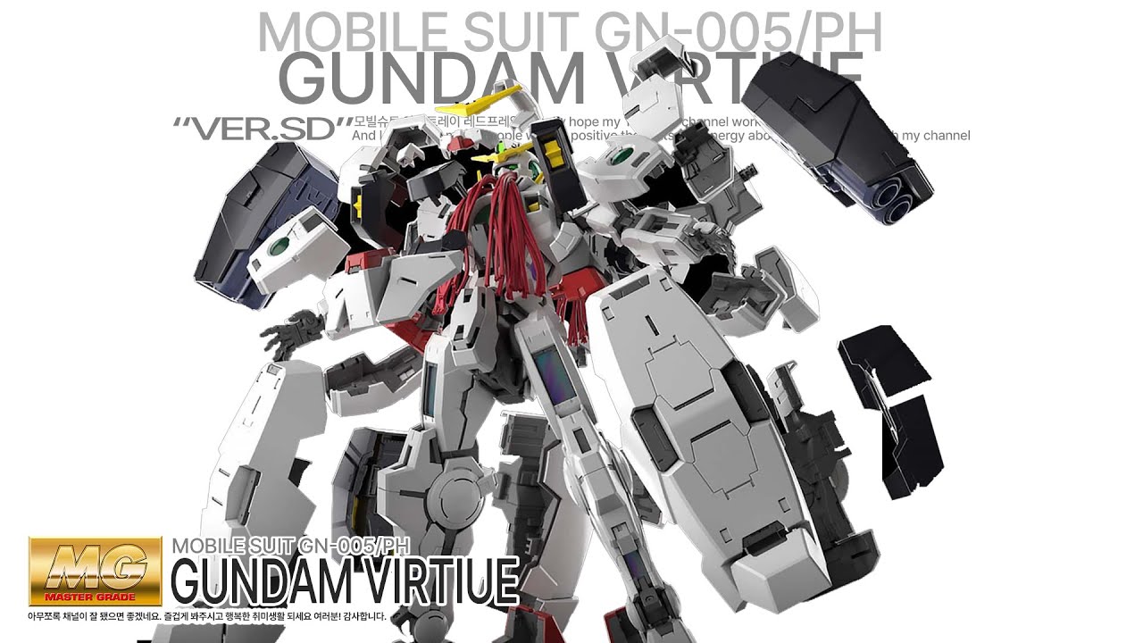 MG 1/100 GN-005 GUNDAM VIRTUE ASMR BUILD | Gunpla Speed build | gundam 00 | gundam asmr