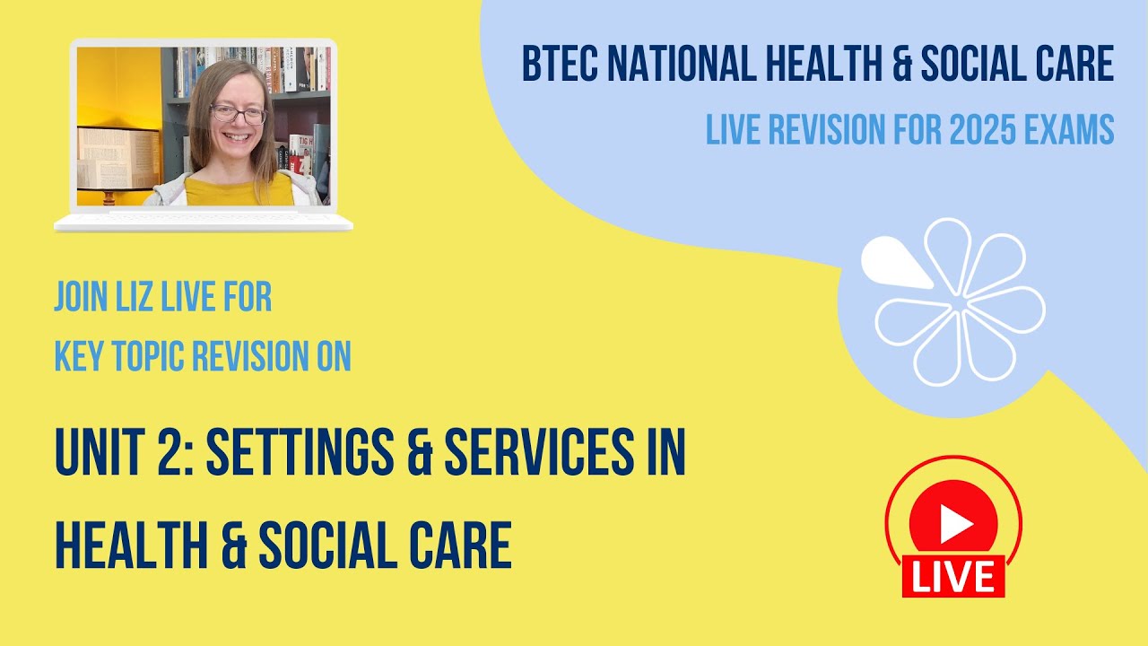 Unit 2 Settings & Services | BTEC National HSC Live Revision 2025