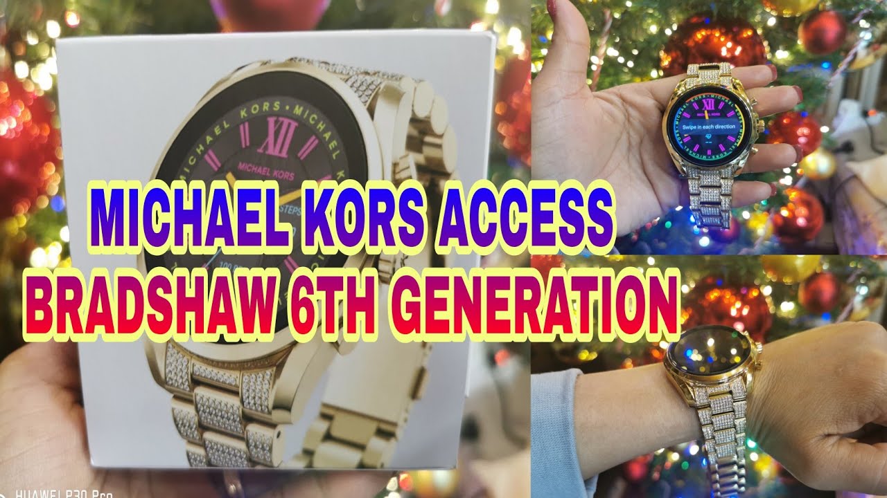 Michael Kors Access Smartwatch BRADSHAW 6 Gen PAVE GOLD Unboxing | Birthday Presents|LORNBABES