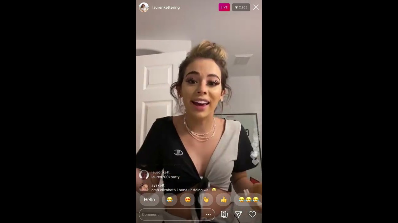Lauren Kettering Instagram Live with Not a Content House members August 20
