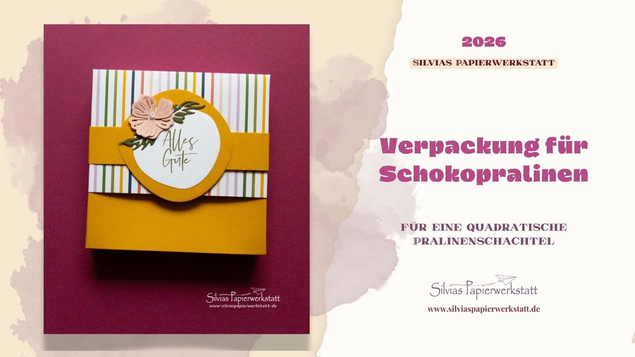 Verpackung für Schokopralinen #stampinupdeutschland #verpackung