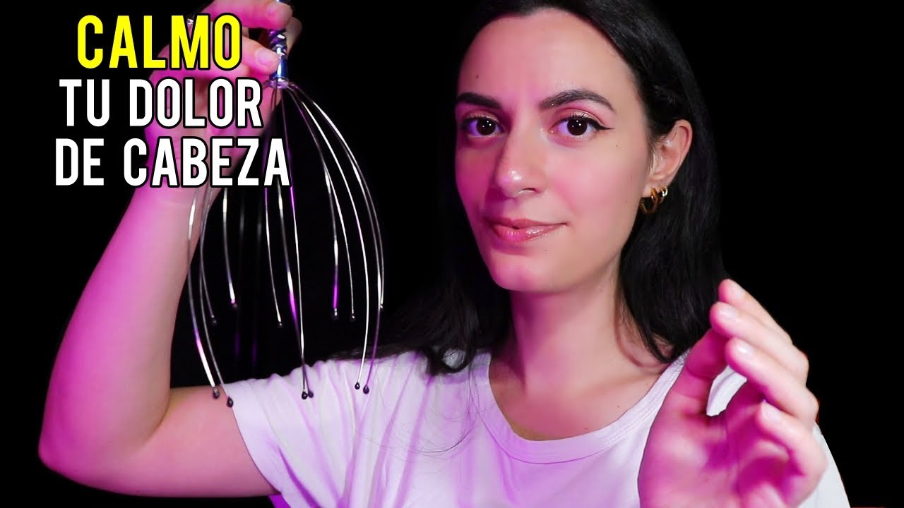 ASMR español PARA ALIVIAR EL DOLOR DE CABEZA (luz baja, Atencion personal) 🤍