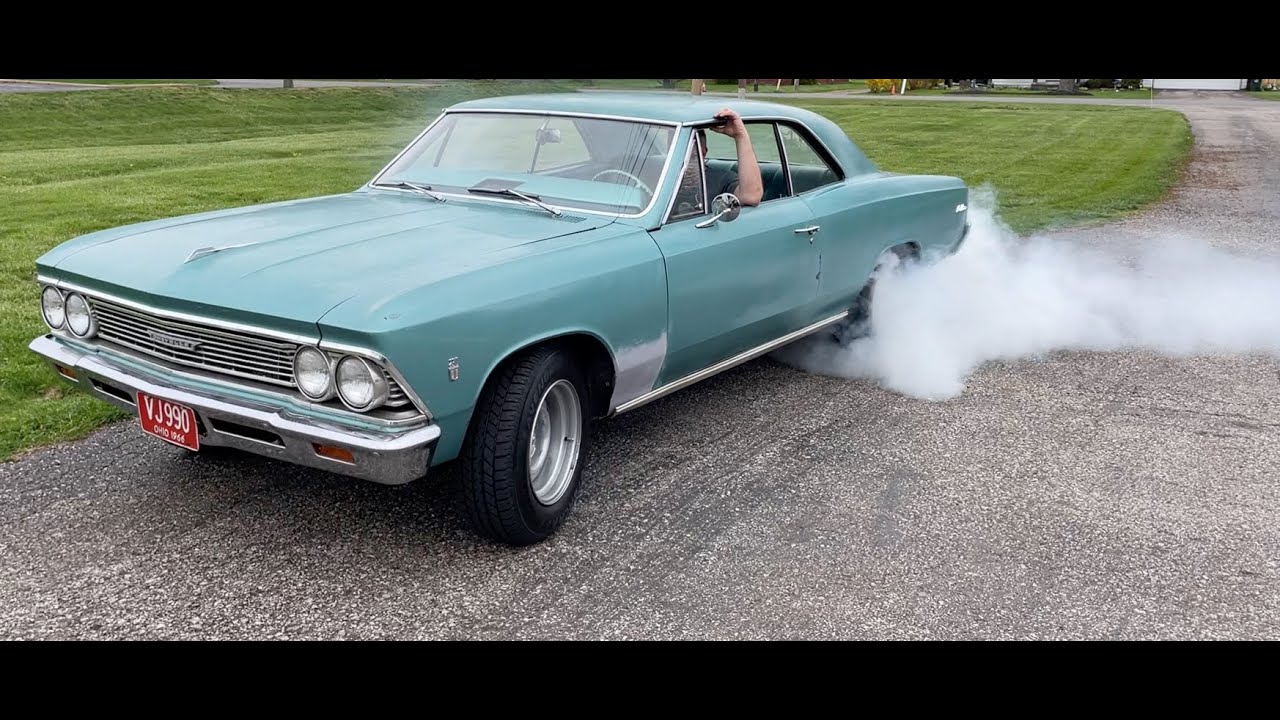 Changing Tires 66 Malibu