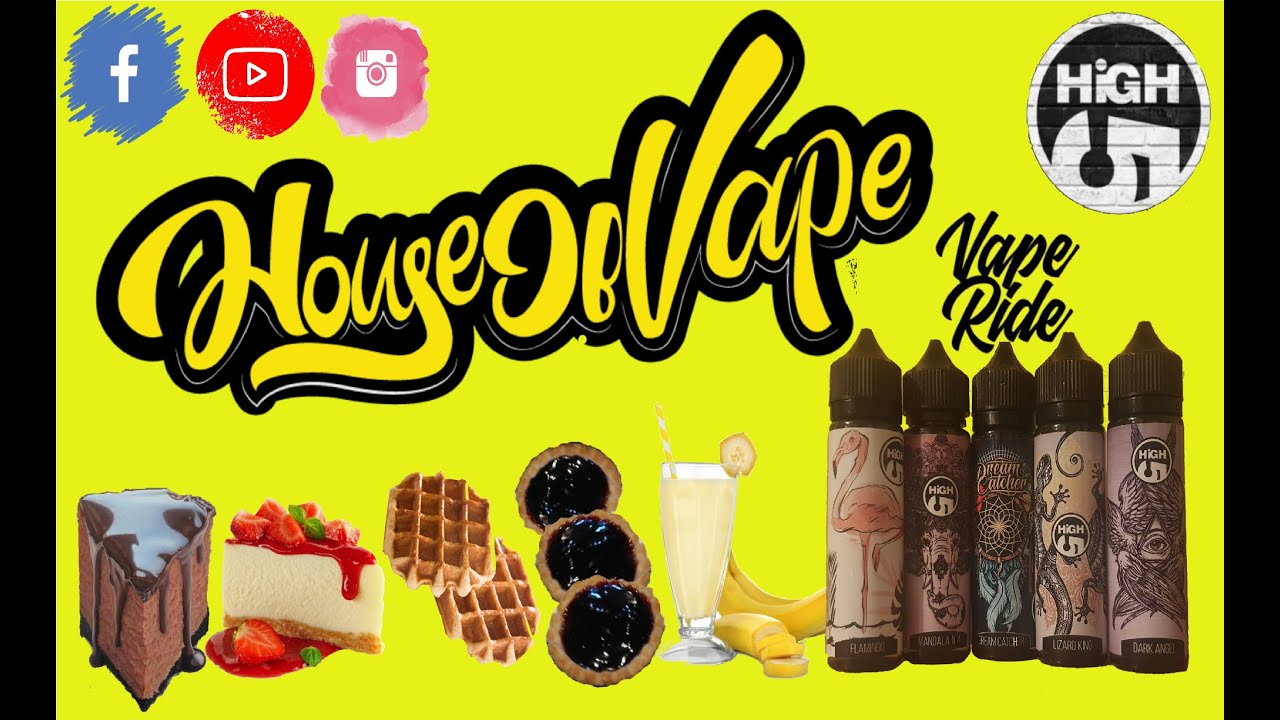 VAPE RIDE JUICE HIGH 5 PUDDING RANGE