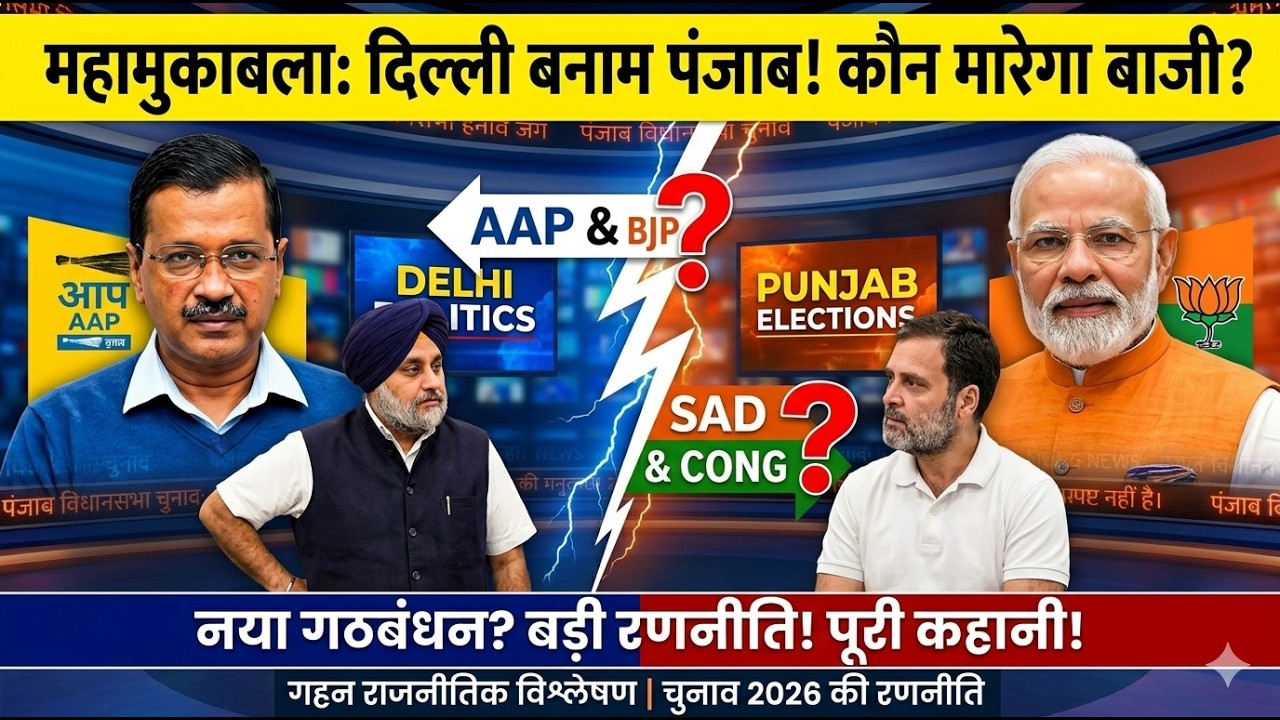 Punjab Election 2027 : AAP vs Congress vs SAD vs BJP |  Who Will Win?