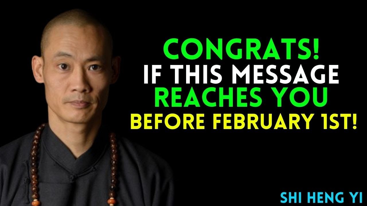 Congrats! God Sent This Before February 1st | A Timely Message from God | Shi Heng Yi