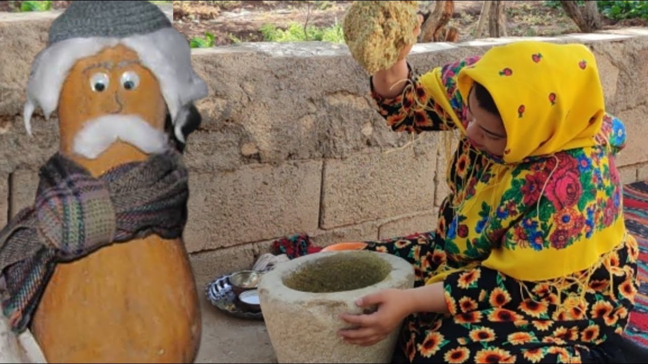 Rural lifestyle in Iran _ Iranian rural cooking _ Cooking meatballs with rice in the village of Iran