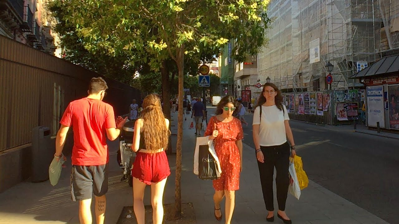 🇪🇸 MADRID WALK from San Bernardo Metro to Bilbao Metro to Tribunal Metro | Spain