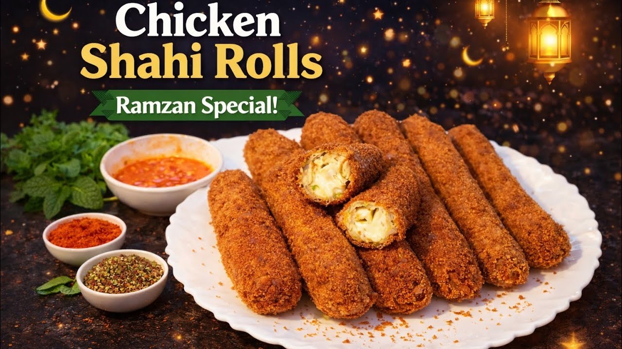 Ramzan Special Chicken Shahi Roll Recipe,Chutney Roll Recipe by Raisha Cooking Vlog