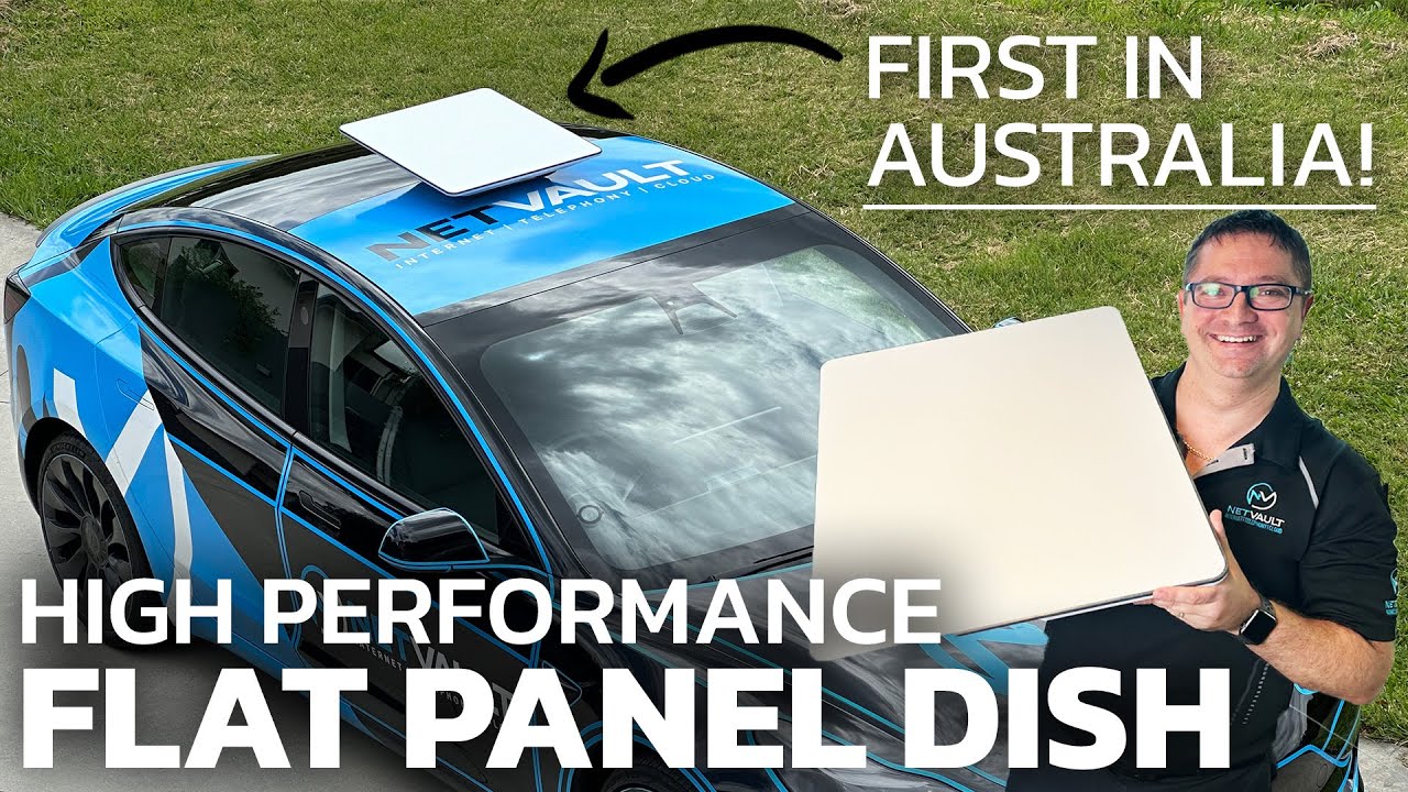 First SpaceX Starlink High Performance Flat Panel dish in Australia!