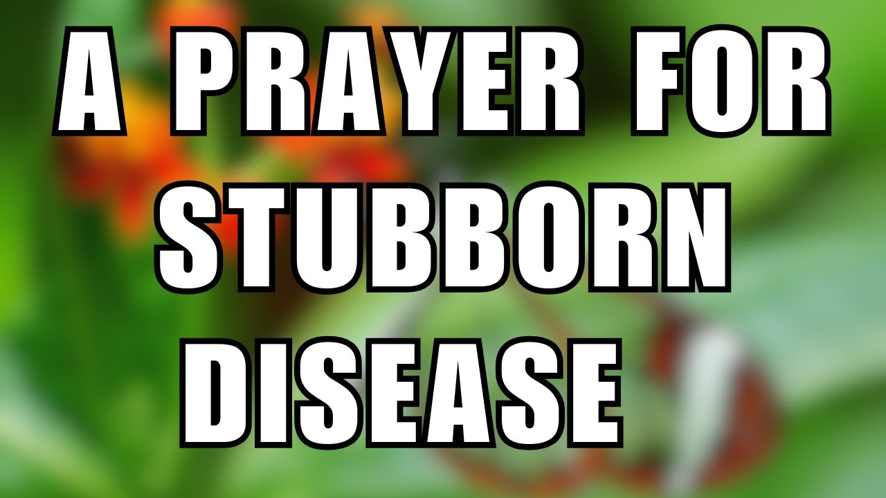 Prayer for Healing Stubborn  Disease