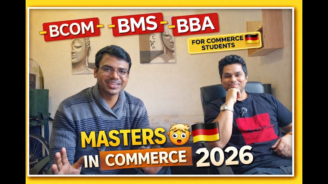 BCOM/BBA/BMS to Masters in Germany 2026 🇩🇪 | Truth for Commerce Students