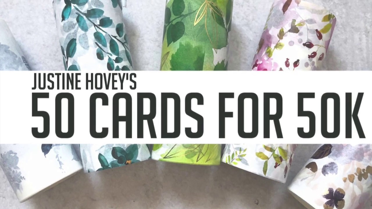 50 Cards For 50K | Ink Blending with PFS Life Changing Blender Brushes | My fave technique!